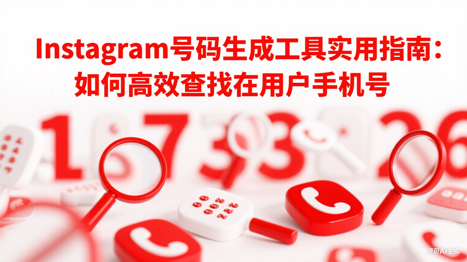  Instagram號(hào)碼生成工具實(shí)用指南：如何高效查找潛在用戶手機(jī)號(hào)