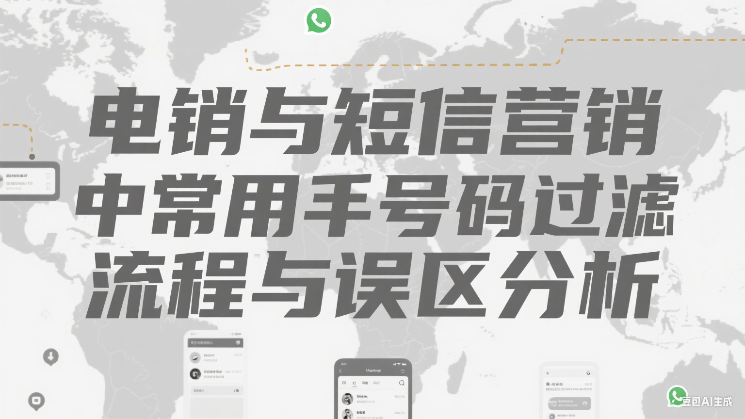 電銷與短信營銷中常用號碼過濾流程與誤區分析