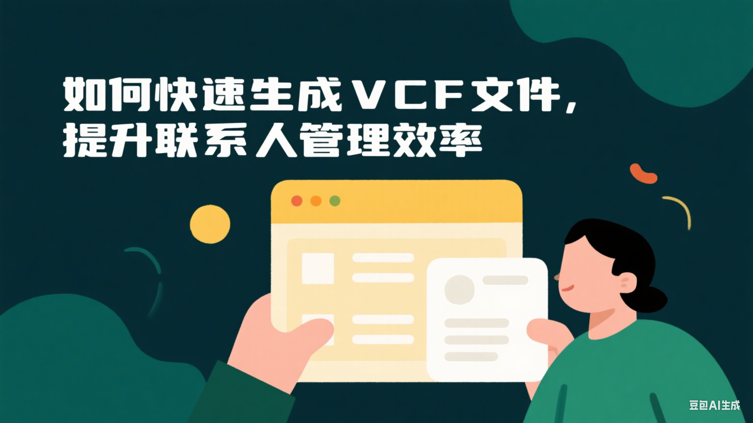 如何快速生成VCF文件，提升聯系人管理效率