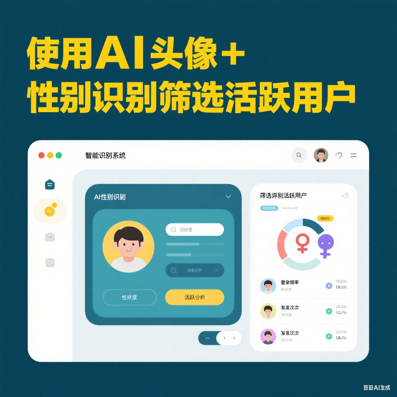 使用AI頭像+性別識別篩選活躍用戶，打造高轉(zhuǎn)化社媒私域池